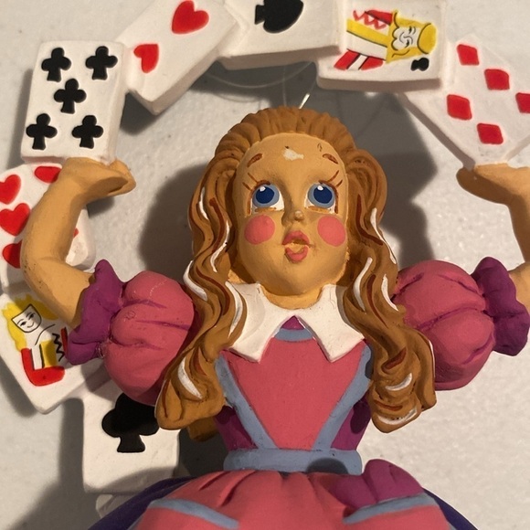 Department 56 Alice with cards Alice in Wonderland ornament - Picture 6 of 7